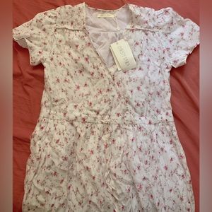 NEW Christy Dawn ‘Dawn’ Dress - white w/ pink flowers.